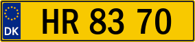 Trailer License Plate